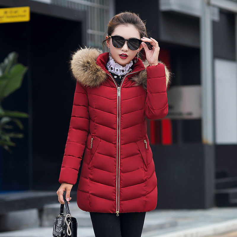 Winter jacket women fashion slim long cotton-padded Hooded jacket parka female wadded jacket outerwear winter coat women